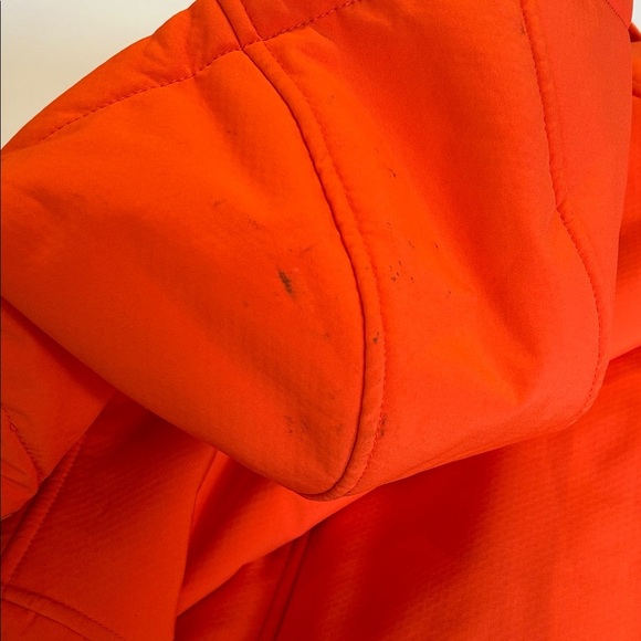 Talbots Women's Orange Hooded Raincoat - Picture 7 of 8